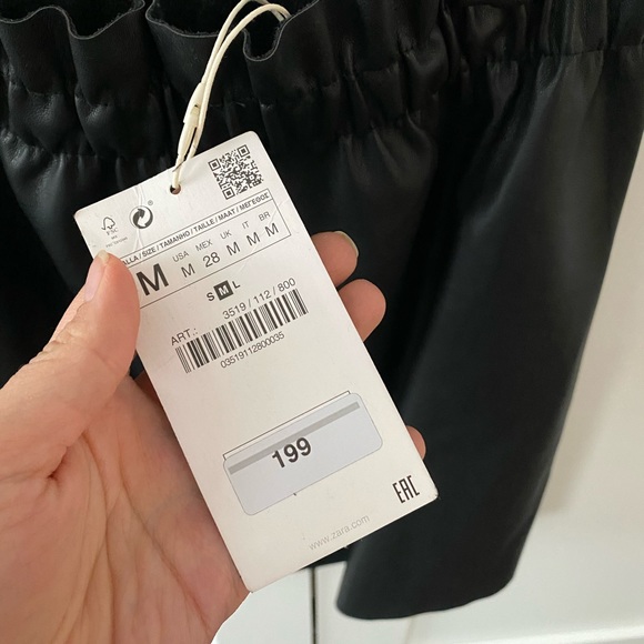 Zara Faux Leather Mini with Pockets - Picture 4 of 6